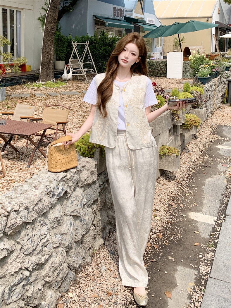 新款现货新中式两件套2230-P195-K299,女装套装/套裙,网红馆