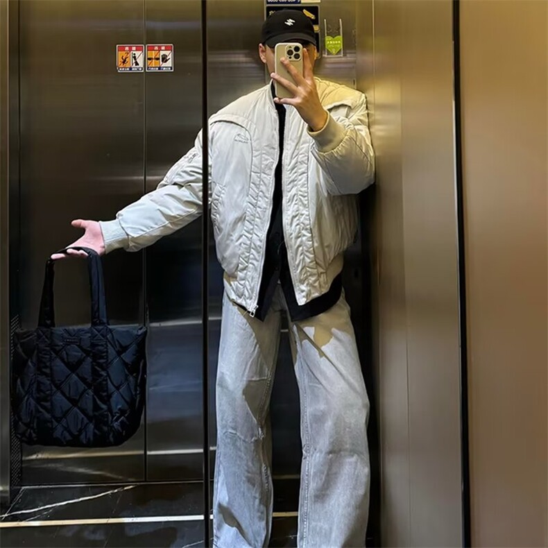 【有货】D8214-P105抖音高质量冬季美式飞行解构夹克棉服外套,男装夹克,星座603-2