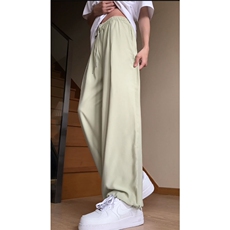 夏季港风时尚休闲冰丝裤设计小众百搭冰丝防水休闲裤KK183P35，男装休闲裤，电商A128