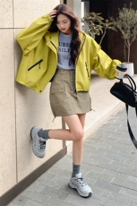 2C085-Q023P150新款派克服冲锋衣外套控228面料已下，女装短外套，2C085