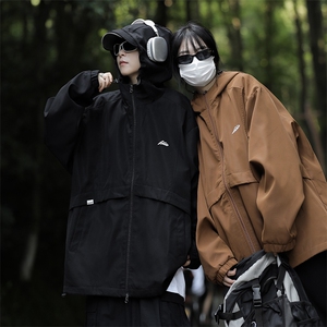 A678-P60 2023秋季新款户外登山服飞行夹克男连帽冲锋衣夹克外套图片
