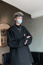 半高领长袖卫衣男秋季宽松休闲套头t恤打底衫XZ514-2-24230-P48，男装T恤，星座514-2(原B239)
