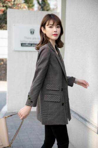 春款西装外套，女装西装，艾美欧歌