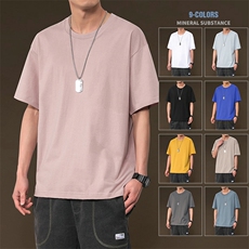 2021新款夏季短袖t恤男潮牌ins服韩版潮流纯棉半袖体桖DS750TP15，男装T恤，电商A102