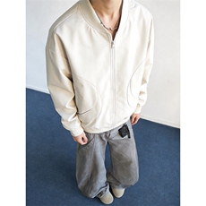 美式高街复古老钱风夹克冲锋衣男女纯色休闲宽松棒球立领飞行外套，男装夹克，电商A443