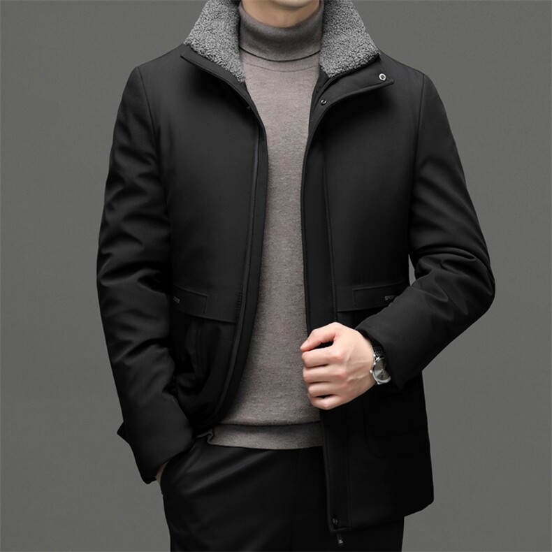 DMF238钱塘2020-2中年男士冬季厚款连帽简约百搭时尚棉衣P97,男装棉衣,钱塘207-2