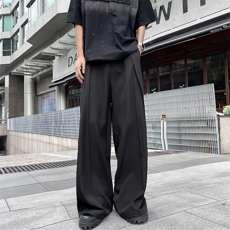 2024夏季新款垂感西装裤男韩版潮牌直筒休闲长裤 现货 K7962-P42图片