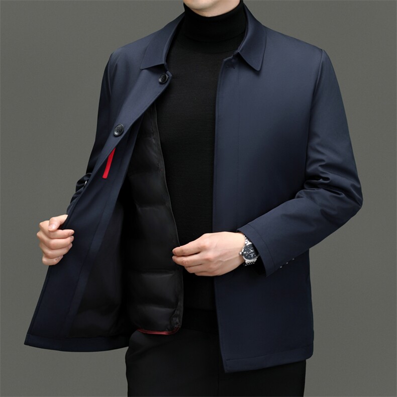 BN23789钱塘2020-2商务休闲冬季厚款中年男士90鹅绒羽绒服P235,男装羽绒服,钱塘207-2