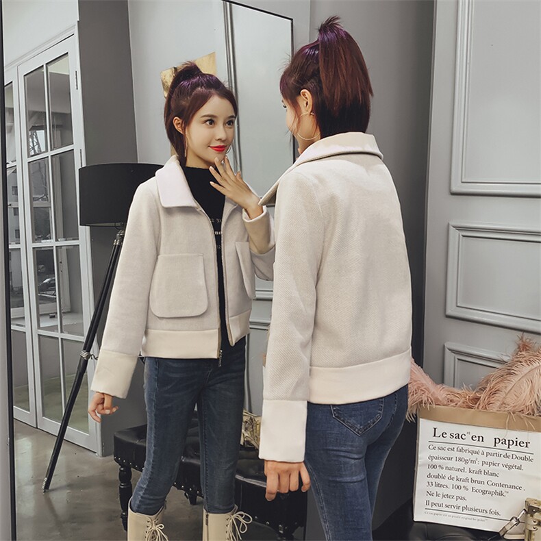 气质时尚潮流毛呢外套舒适2021年冬季长袖个性优雅，女装毛呢外套，辉之琳
