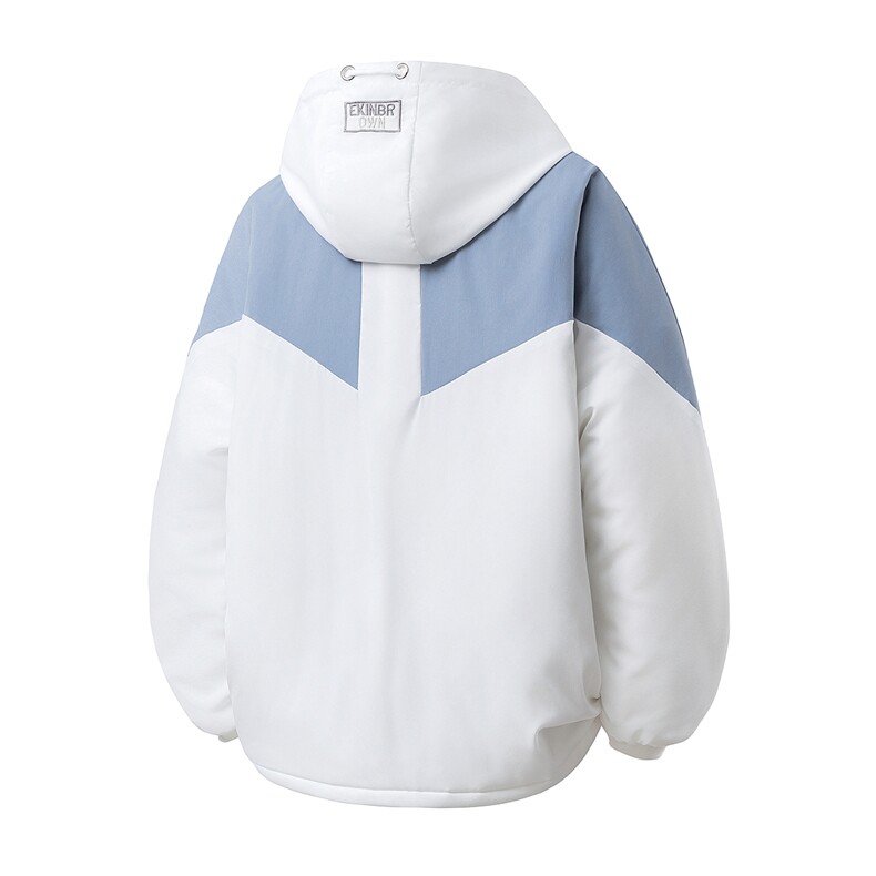 立体白底连帽大码M-5XL棉服聚酯纤维外套男MY7786P60控98，男装棉衣，星座227-7