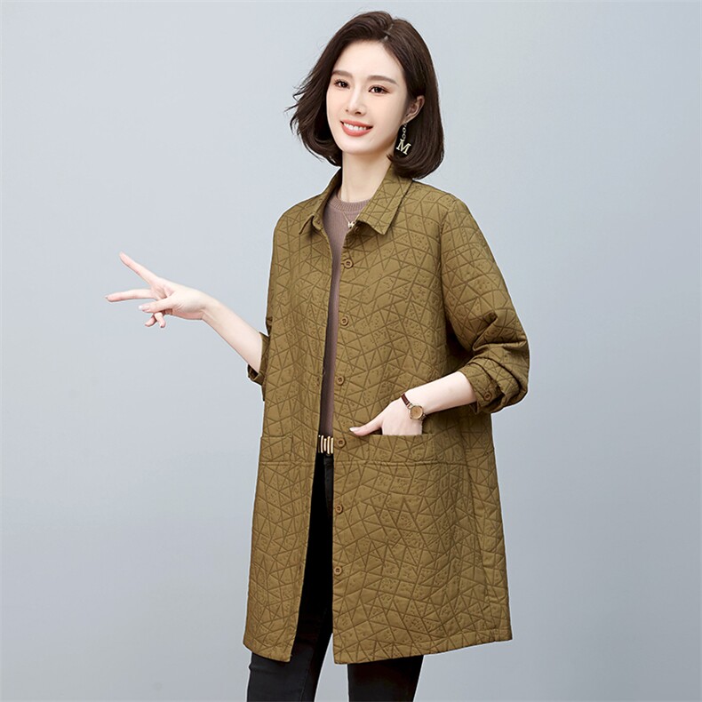 时尚百搭中长款风衣外套显瘦修身气质女装优雅大气春秋新款,女装风衣,韩派