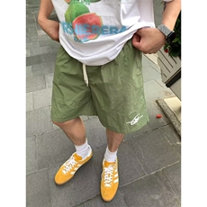 美式薄款运动短裤男女夏季潮多巴胺宽松休闲情侣五分裤LDK366-P25，男装牛仔裤，星座1008