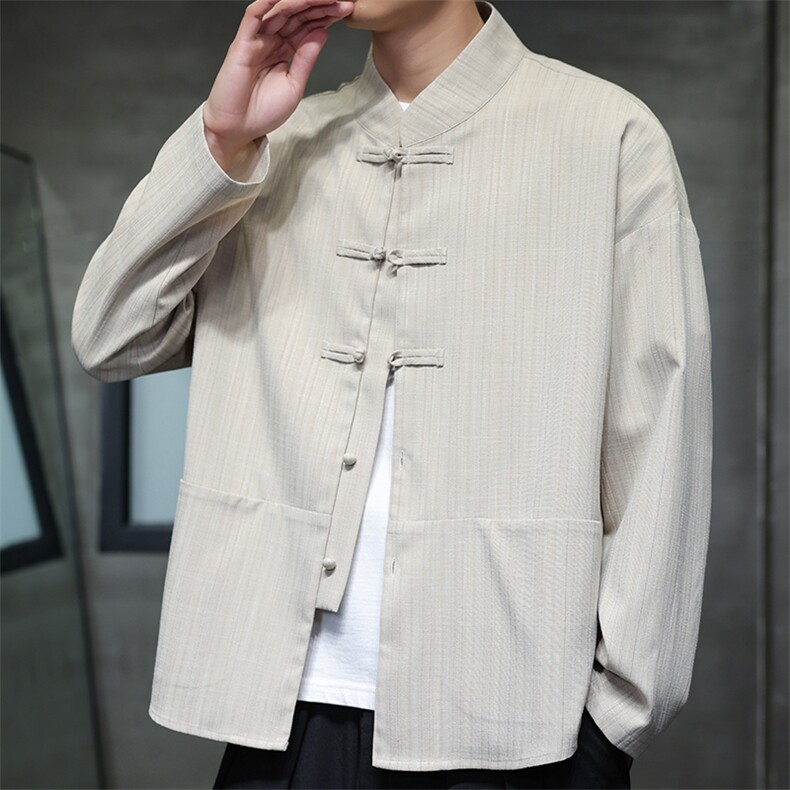2026春季新款男装风唐装盘扣衬衫新中式汉服衬衣C167-P65,男装衬衫,电商B277(原6028)