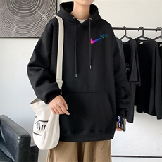 L2364P48卫衣男秋冬新款潮趣文字印花潮流休闲帅气连帽外套，男装卫衣，星座510A-1