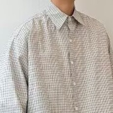 美式复古经典格纹格子衬衫男宽松百搭春季外套情侣衬衣CS3073，男装衬衫，星座208-5