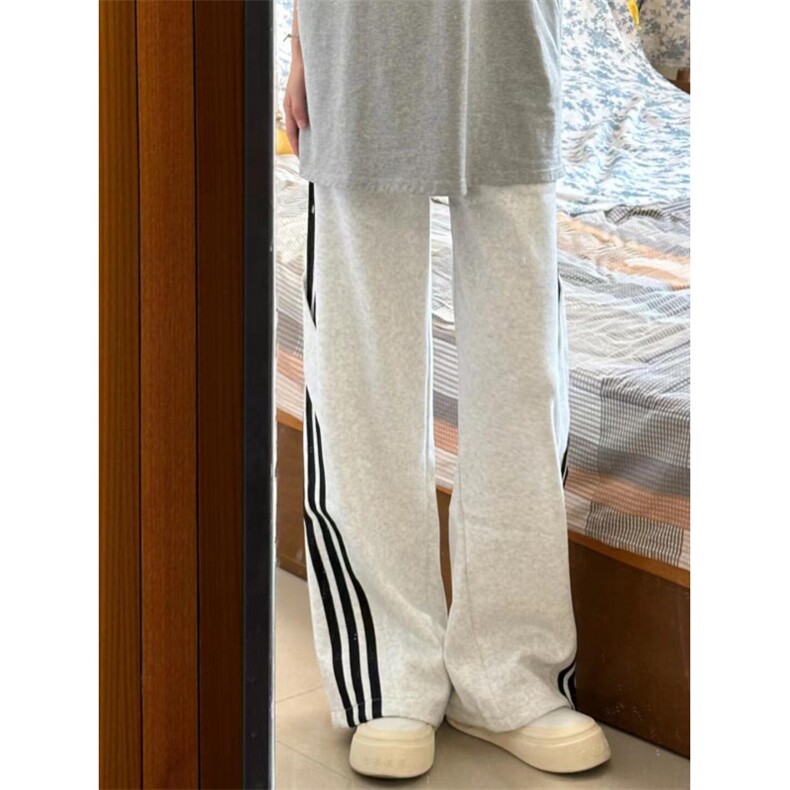 【有货】cleanfit灰色三条杠卫裤男春秋美式vibe裤子K77HH-特P45,男装休闲裤,星座1007（原301D）