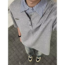 【有货】DT156-特P35设计感条纹翻领拼接假两件POLO衫男短袖夏季，男装T恤，星座603-2