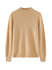 一线成衣半高领康赛妮线100纯山羊绒衫女秋冬季套头宽松打底毛衣，女装羊绒衫，轩妮羊绒