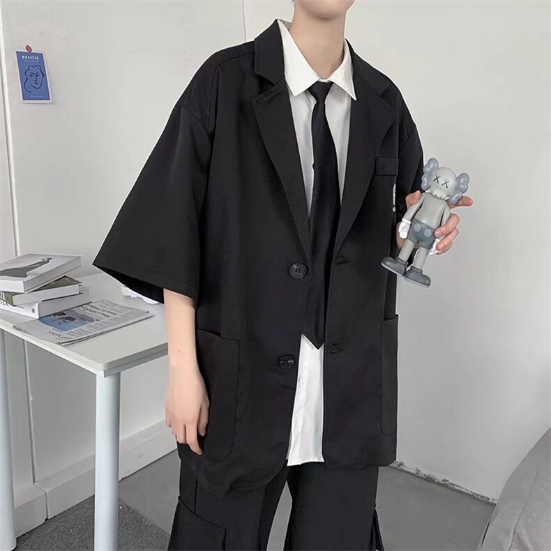 潮流时尚男士休闲短袖西装外套JK196P38,男装西服,星座1116-2