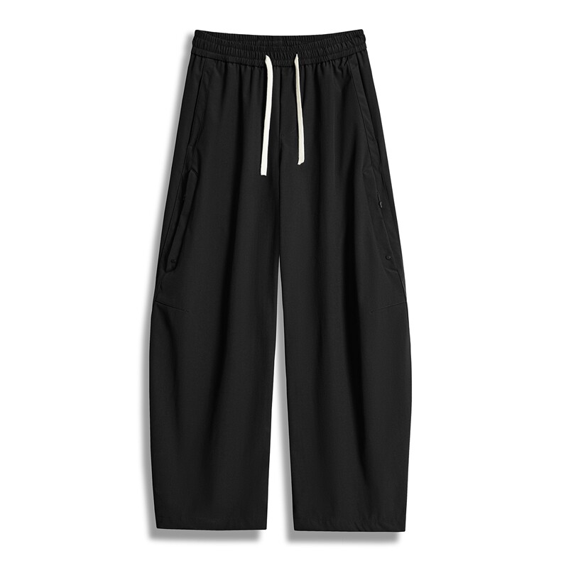 得物秋季新款垂感直筒宽松bf慵懒休闲阔腿卫裤A436-6218-P50,男装休闲裤,电商A436