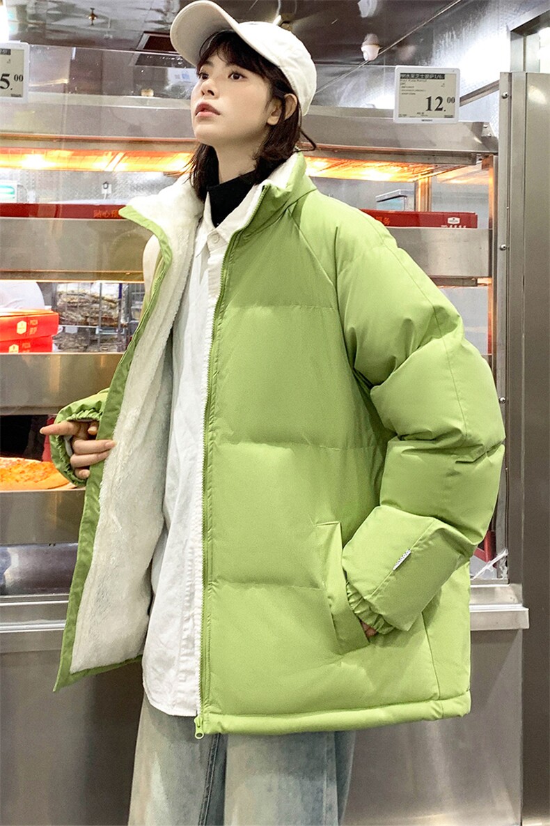 2023冬上新加棉加厚棉服潮中性风百搭立领棉衣外套男女8801-P65,男装棉衣,电商A441-1
