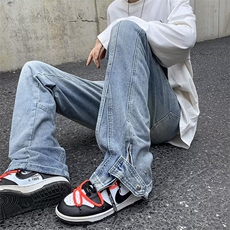 牛仔裤男秋季潮大码休闲裤子高街NK728P45，男装牛仔裤，星座1116-2