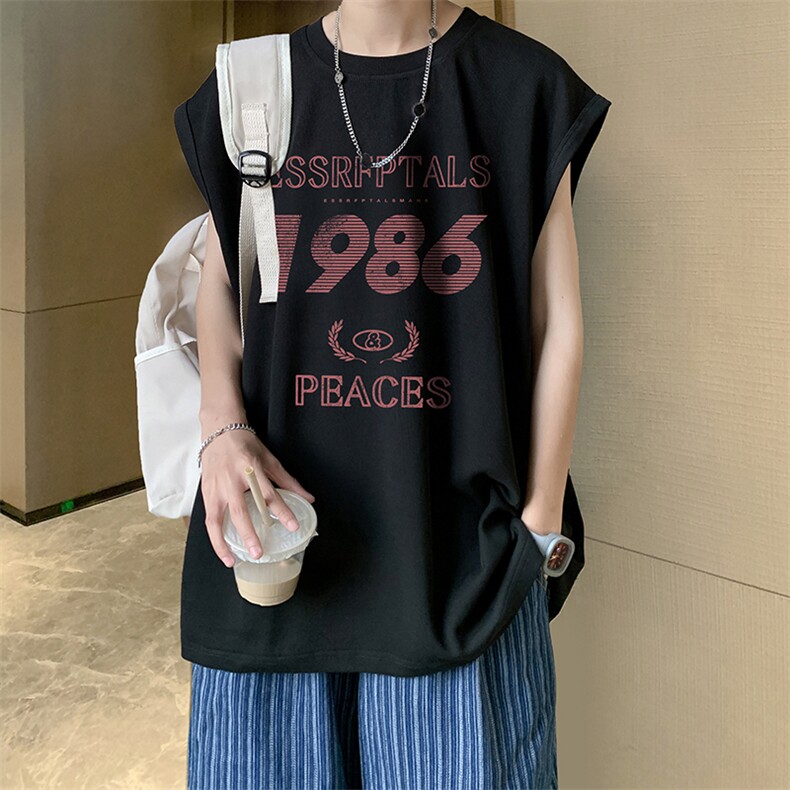 量大优可提供视频2024夏美式无袖背心HD019-1-BX24252-P18,男装背心/马甲,电商019-1