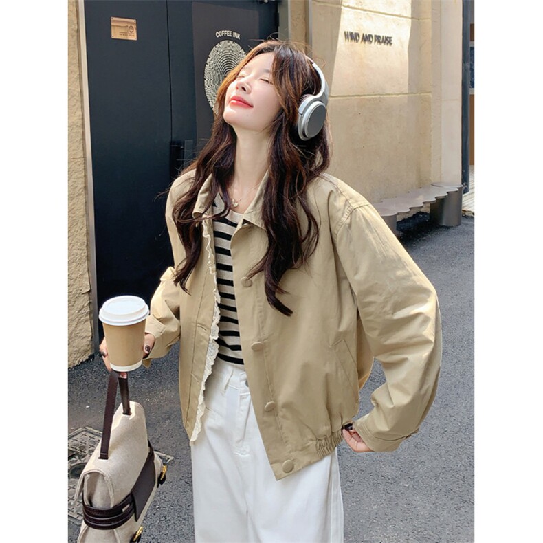 1506A/GQ8750/P66复古蕾丝花边翻领夹克外套女秋冬,男装夹克,星座1506A