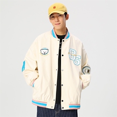 秋冬款棒球服外套男潮牌潮流字母刺绣情侣学生夹克22102-P65控118，男装夹克，星座717