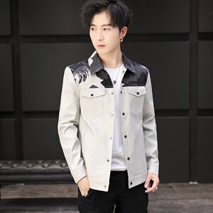 衬衣男韩版帅气2021新款长袖休闲宽松工装男士衬衫外套JK163-P50图片