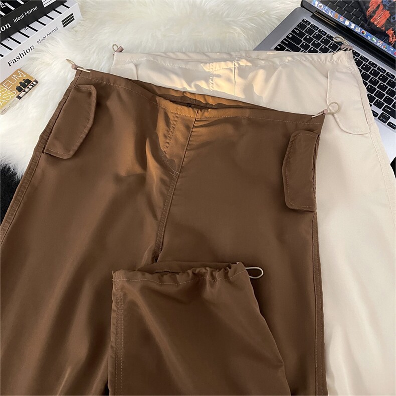 高品质秋款男裤单排扣褶皱抽绳束脚冲锋裤长裤h966P40,男装休闲裤,星座1013-1