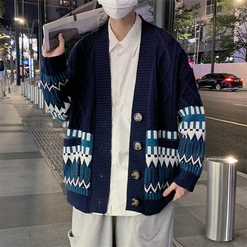 男秋冬季新款潮韩版百搭情侣毛衣针织衫开衫外套M170P53,男装针织衫/毛衣,星座1116-2