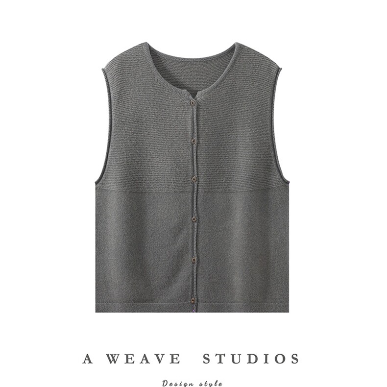 2025年秋季复古马甲时尚百搭通勤简约休闲，女装马甲，琳尚羊绒