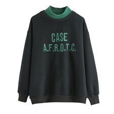 纯色字母长袖2020冬季新款加绒常规件套头卫衣，女装卫衣/绒衫，简韵佳