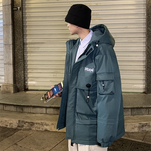 冬季工装大口袋羽绒服90白鸭绒抗寒外套男 A436-918-P195控价258图片