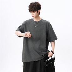 260G高克重大码落肩纯棉光板T恤A158-DT06-P20，男装T恤，电商A158