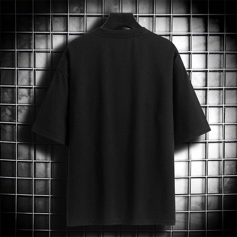 男士短袖网格挂拍男t恤夏季休闲百搭刺绣圆领T恤男上衣TC3131-P25,男装T恤,星座717