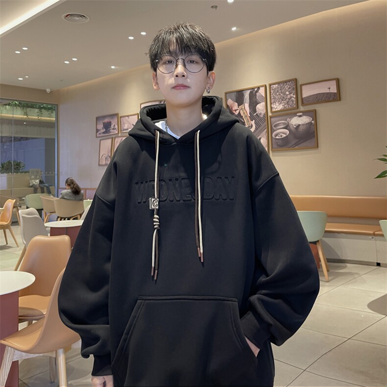 抖音品质港风重磅工艺烫印潮流立体钢印字母卫衣LMWY03-P55,男装卫衣,电商B325