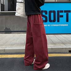 秋季重磅380g华棉美式弯刀裤男宽松大口袋休闲裤K24031-特P38控75，男装休闲裤，电商A001