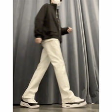 白色牛仔裤男cleanfit微喇裤子KZBNZ01-P53，男装牛仔裤，星座1007（原301D）