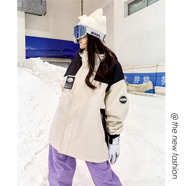 冬季单板双板连帽男女防水防风加厚户外滑雪服外套M35-P125控178,男装棉衣,电商A001
