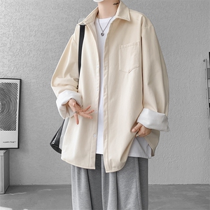 8XL-M 长袖衬衫男休闲牛津纺纯棉衬衣打底外套CS517P55控78图片