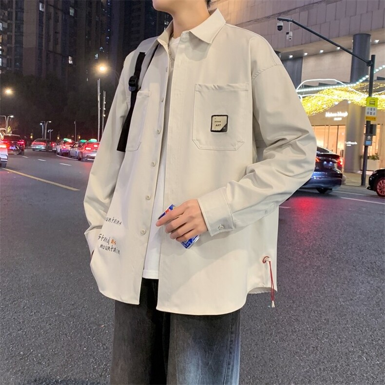 25年春季印花衬衫长袖得物抖音衬衫C323-1-CS2502-P50,男装衬衫,电商C323-1