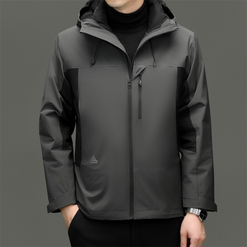 男装羽绒服YR2537新品主推新标90绒子可脱卸白鸭绒内胆一衣三穿,男装羽绒服,钱塘207-1