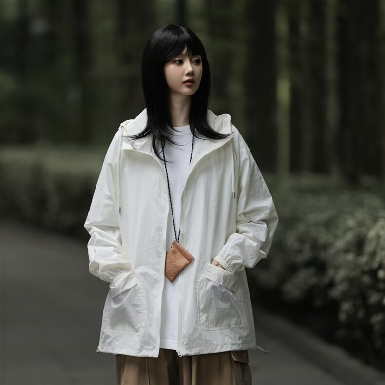 防晒外套女式新款夏宽松轻薄透气速干日系户外防晒衣服W4947-P38,男装防晒衣,星座412-3