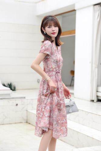 现货供应：天丝麻面料连衣裙M一3XL，女装连衣裙，拉思维加丝