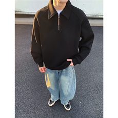春季新款轻熟休闲风POLO领卫衣WY05512-P55，男装Polo衫，星座308B-2