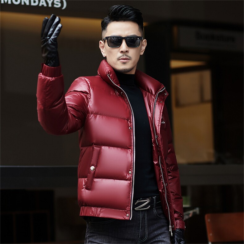 ZMS-M8851新款冬季男士白鸭绒羽绒服立领保暖外套修身大衣,男装羽绒服,电商B360