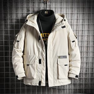 2019冬季连帽面包棉衣服工装短款男装外套袄 M138图片