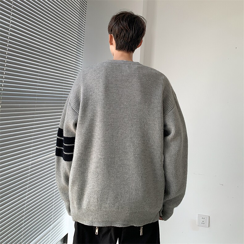 秋冬季新款毛衣男款宽松休闲时尚百搭圆领针织衫,男装针织衫/毛衣,星座410-6（原星座1304-1）